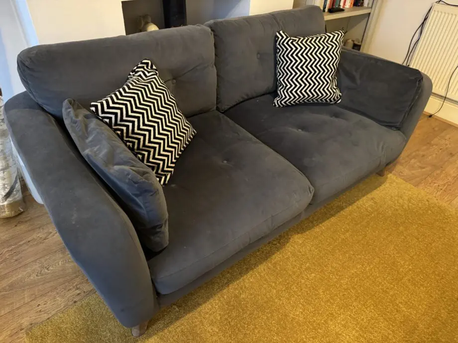 2 Seater Sofology Scandi Icon Sunningdale Granite Sofa with Cushions