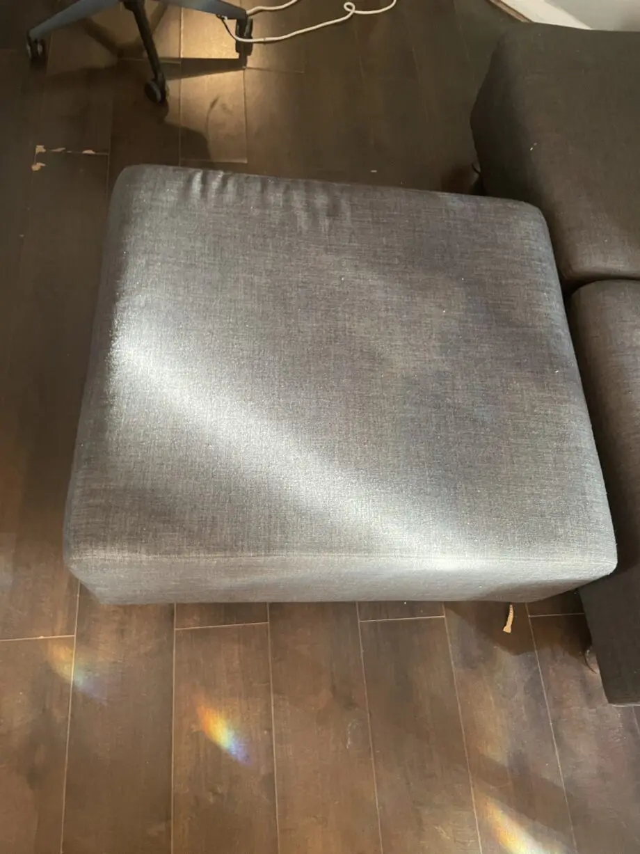 Grey cloth, 4 seater sofa