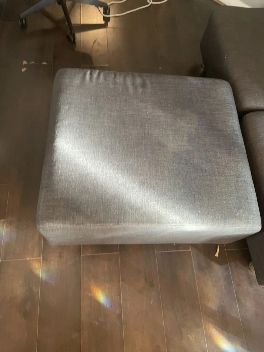 Grey cloth, 4 seater sofa