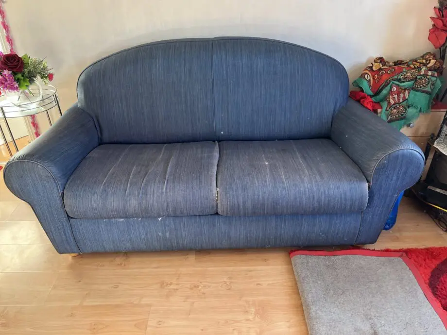 Sofa bed, blue,