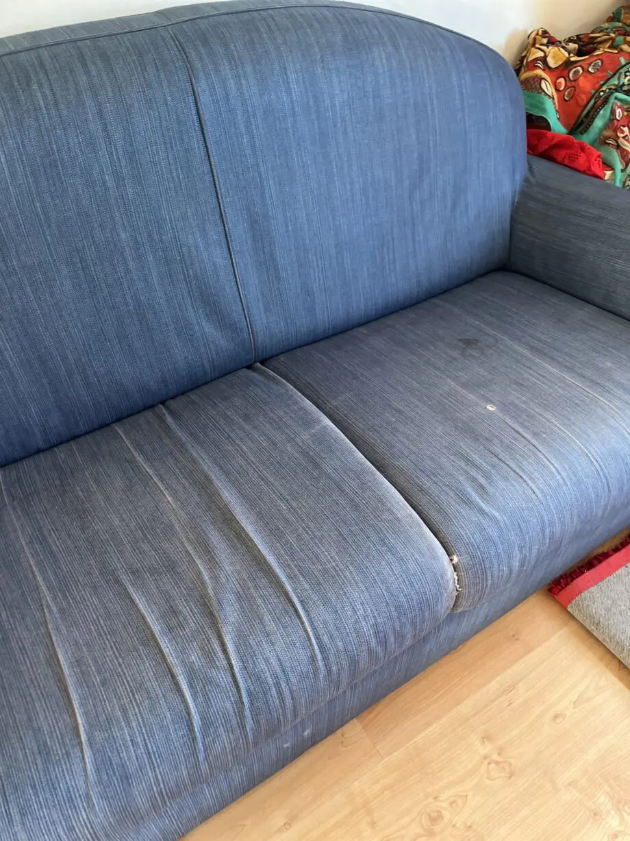 Sofa bed, blue,