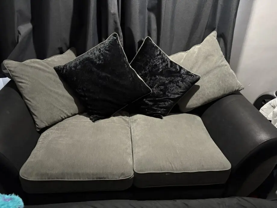 Great and black large 2 seater sofa