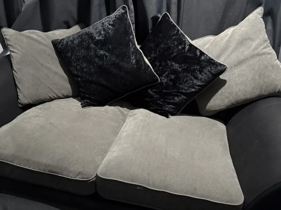 Great and black large 2 seater sofa