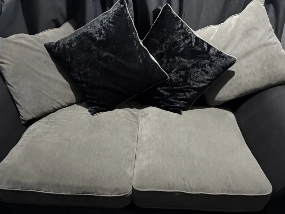 Great and black large 2 seater sofa