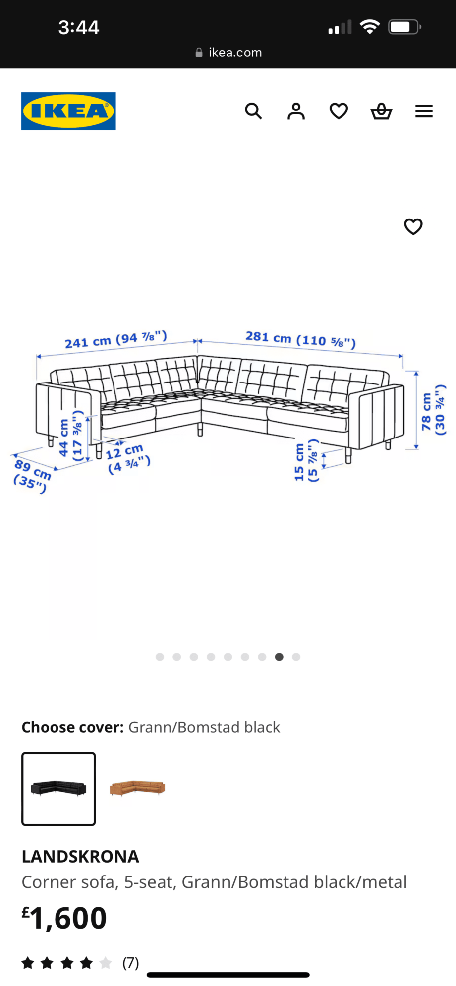 Ikea Leather Corner Sofa