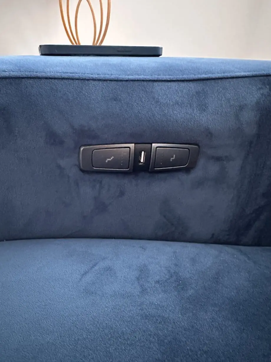 Velvet corner sofa
