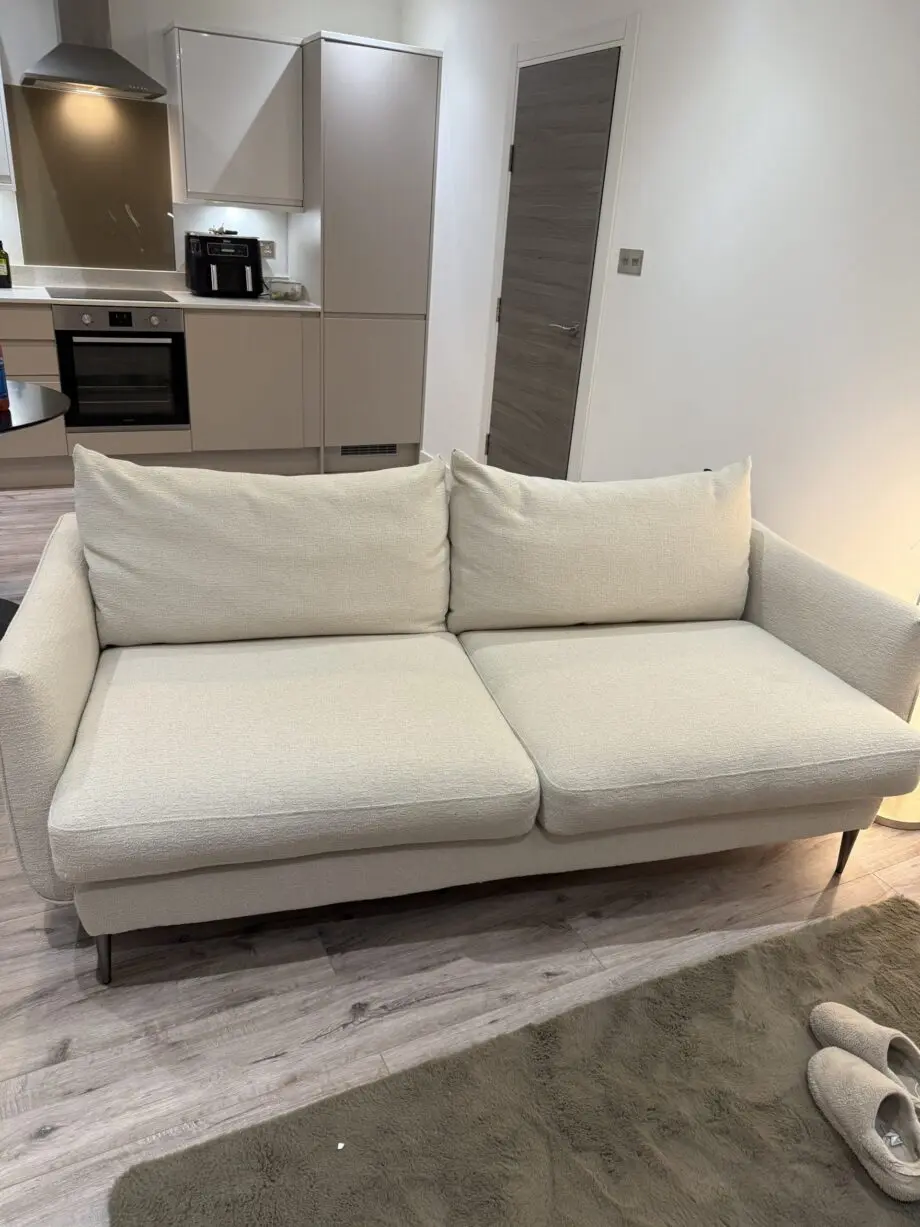 DFS Brockwell cream boucle 3 seater sofa