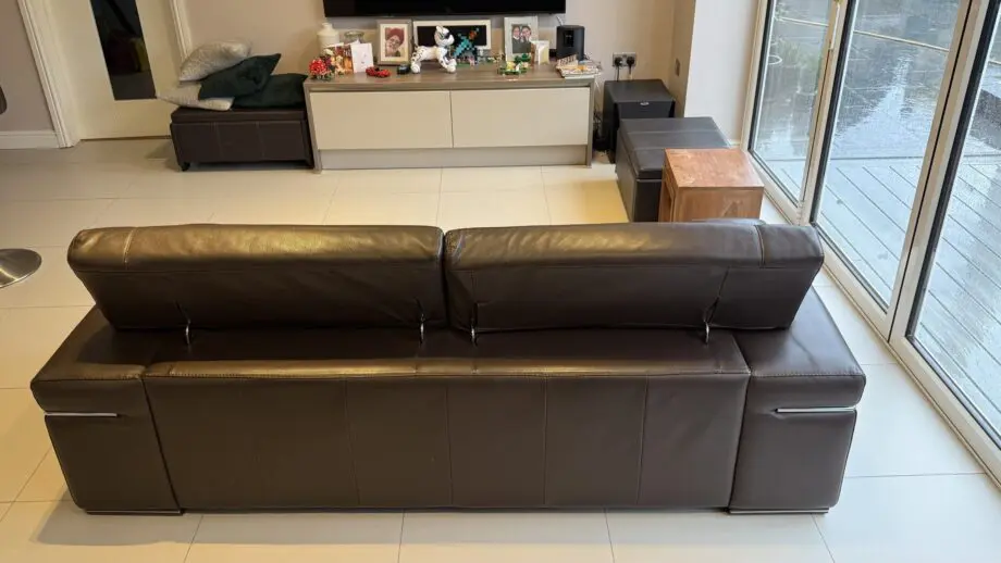 Natuzzi brown 3 seater sofa