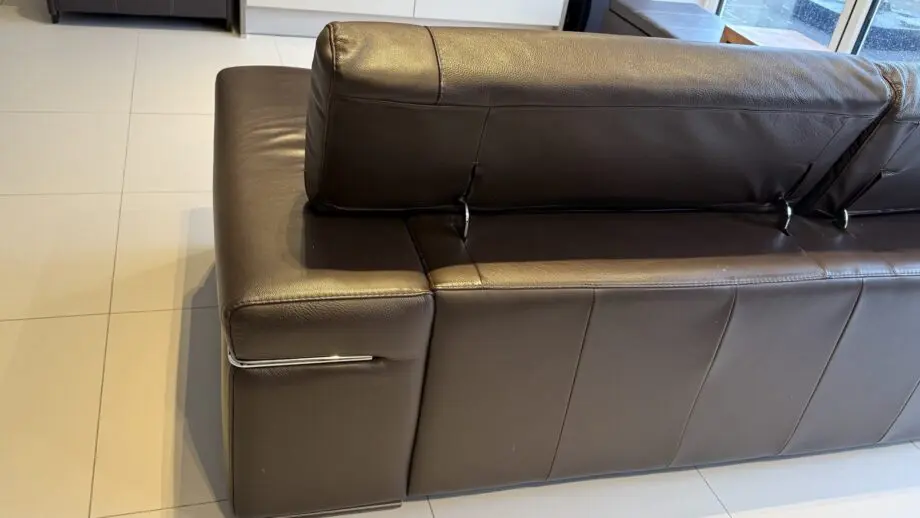 Natuzzi brown 3 seater sofa