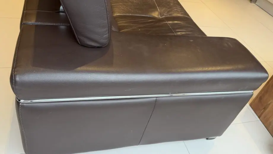 Natuzzi brown 3 seater sofa