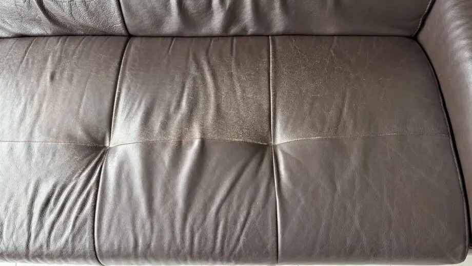 Natuzzi brown 3 seater sofa
