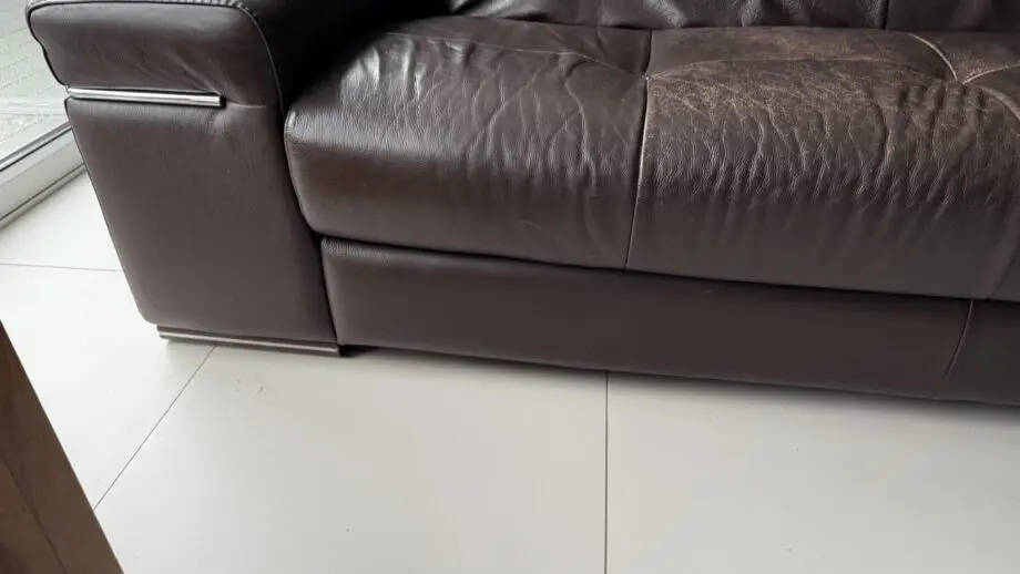 Natuzzi brown 3 seater sofa