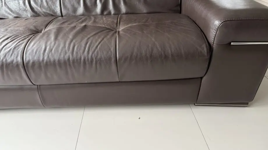 Natuzzi brown 3 seater sofa
