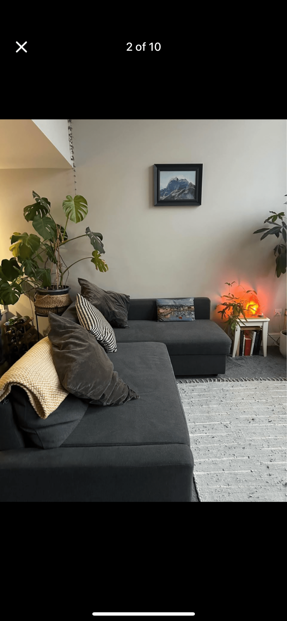 IKEA grey corner sofa