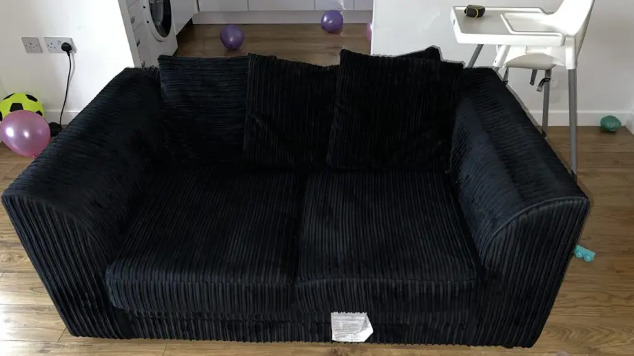 Black wayfair 2 seat sofa