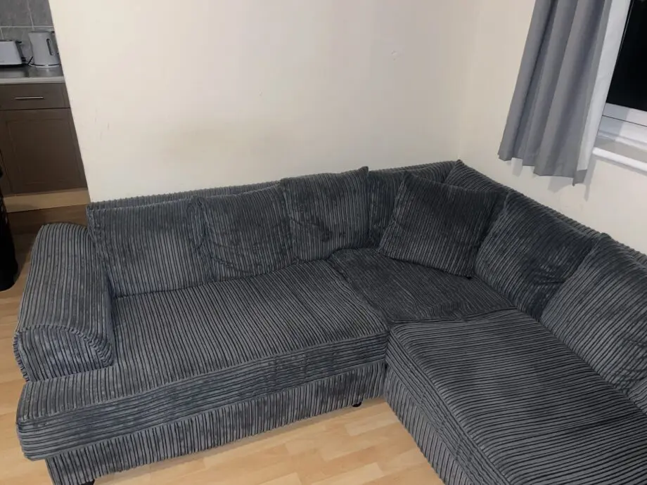 HomeDone Grey Corner Sofa
