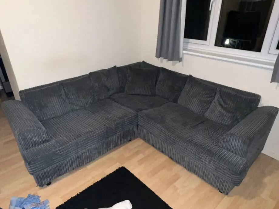 HomeDone Grey Corner Sofa
