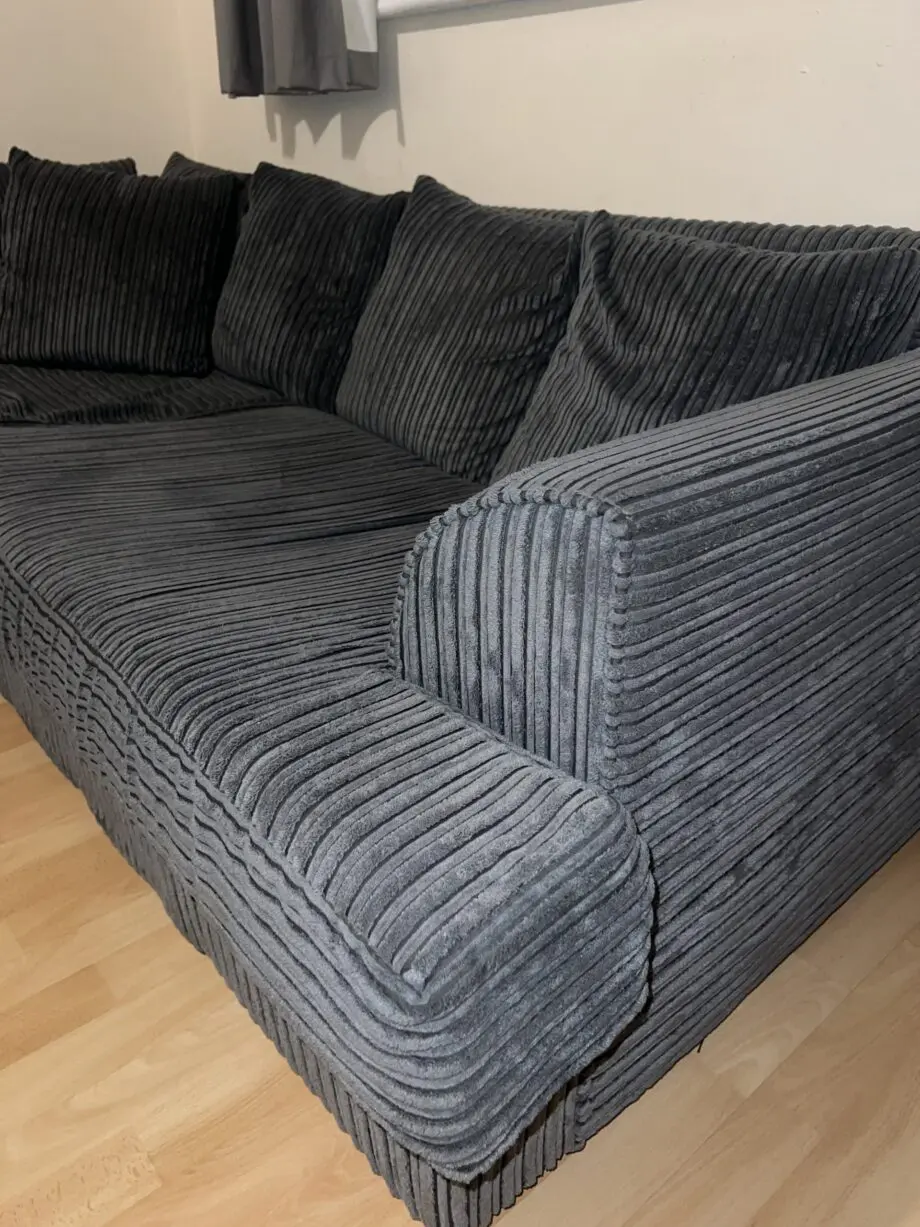 HomeDone Grey Corner Sofa
