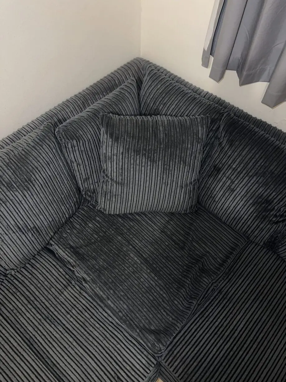 HomeDone Grey Corner Sofa