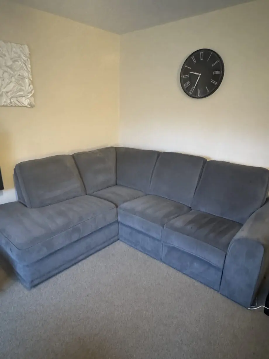 DFS Orka Manual Recliner Corner Sofa - Grey