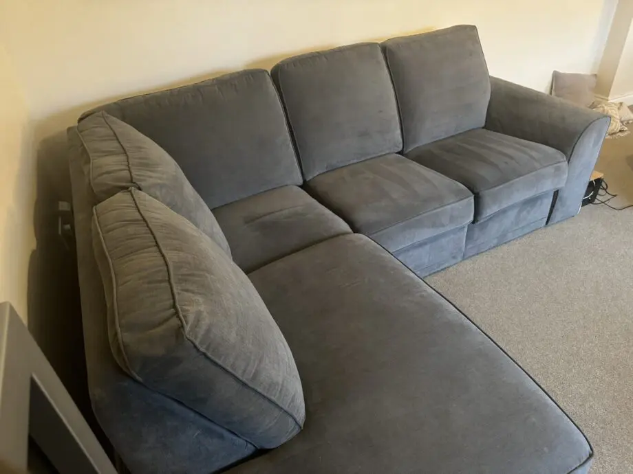 DFS Orka Manual Recliner Corner Sofa - Grey
