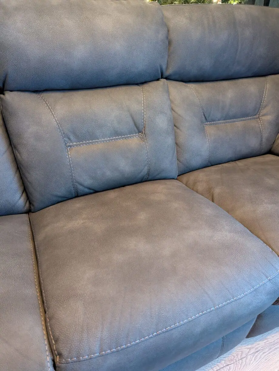 DFS Foster 3 Seater Power Recliner with Table - Charcoal