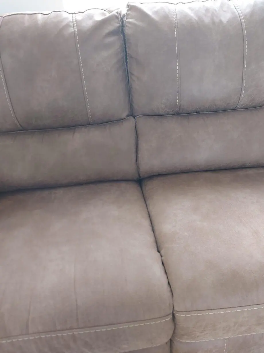 Oak Furniture Land Savannah Beige/Brown Suede Electric Recliner Sofa