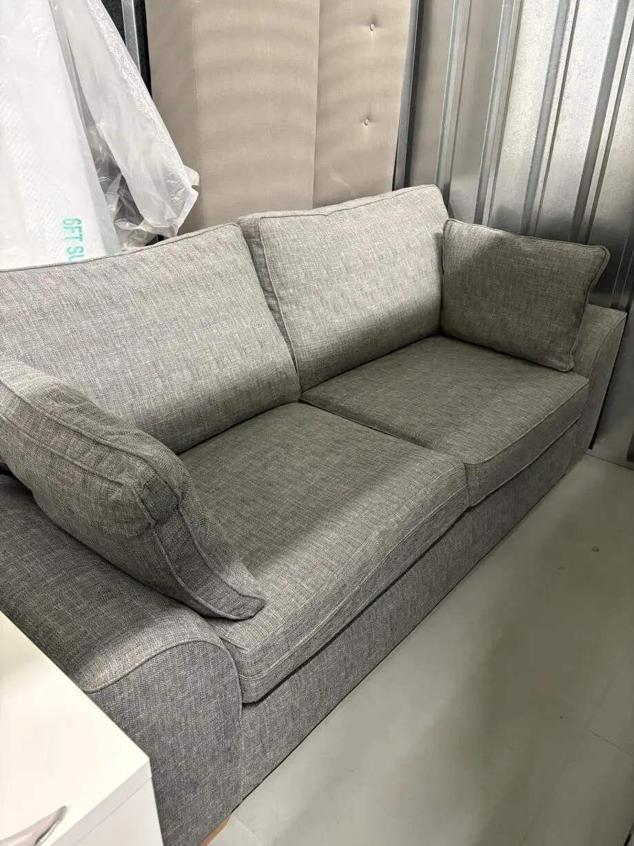 Next Stamford Boucle Weave Grey Large Sofa