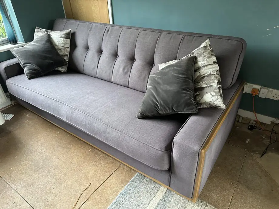 G Plan Vintage 59 (now known as Agatha)- 4 seater sofa in 'tonic'- grey/blue