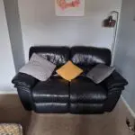 2 seater leather sofa