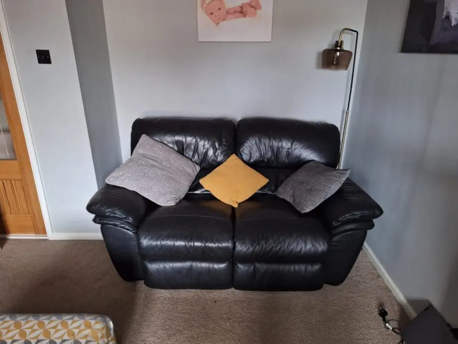 2 seater leather sofa
