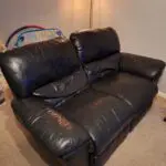 2 seater leather sofa