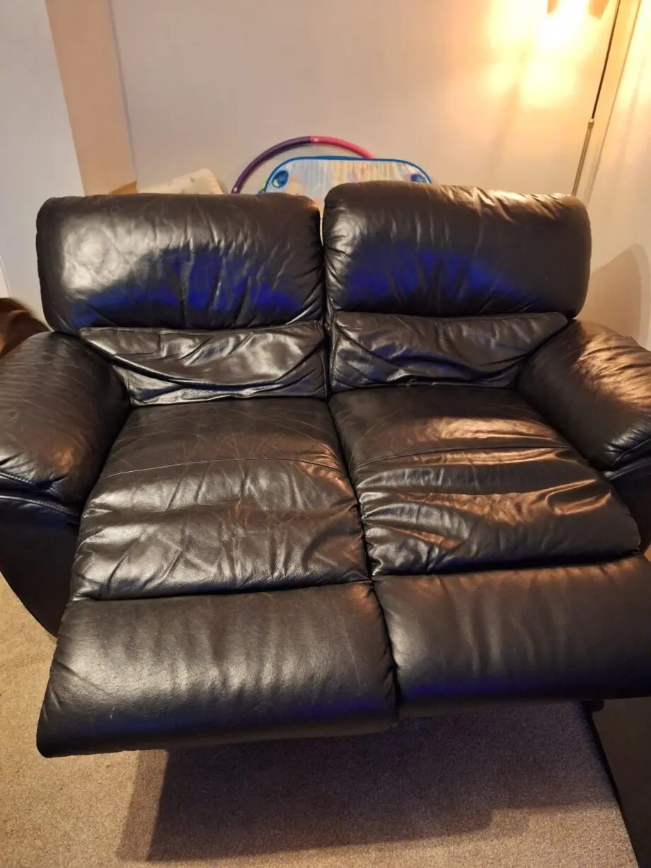 2 seater leather sofa
