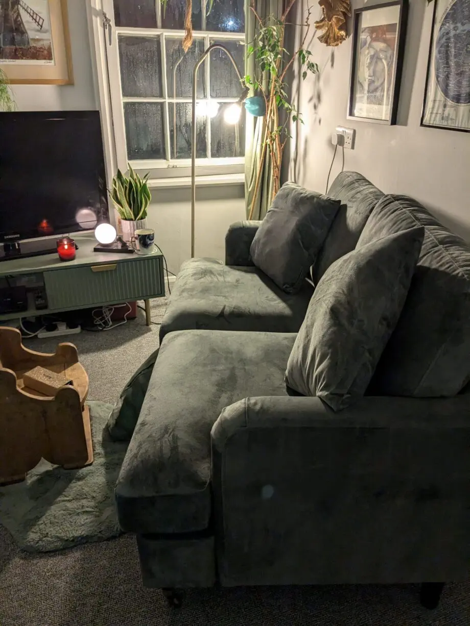 Daals 2 seater velvet sofa