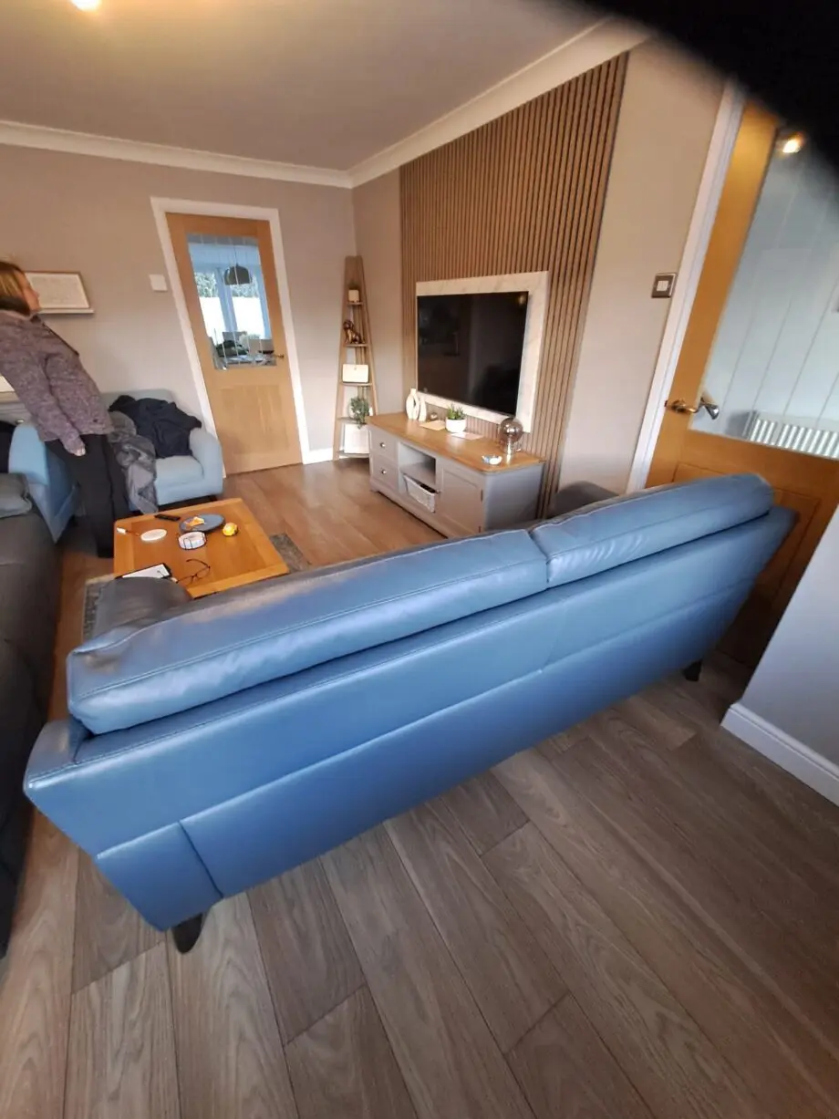 3 seater leather sofa
