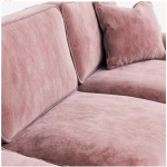 Roseland - Pink Alfie 2 Seater Sofa in chenille