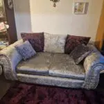 It was from scs colour silver very good condition 2 settee sofa and cuddle chair
