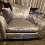 It was from scs colour silver very good condition 2 settee sofa and cuddle chair