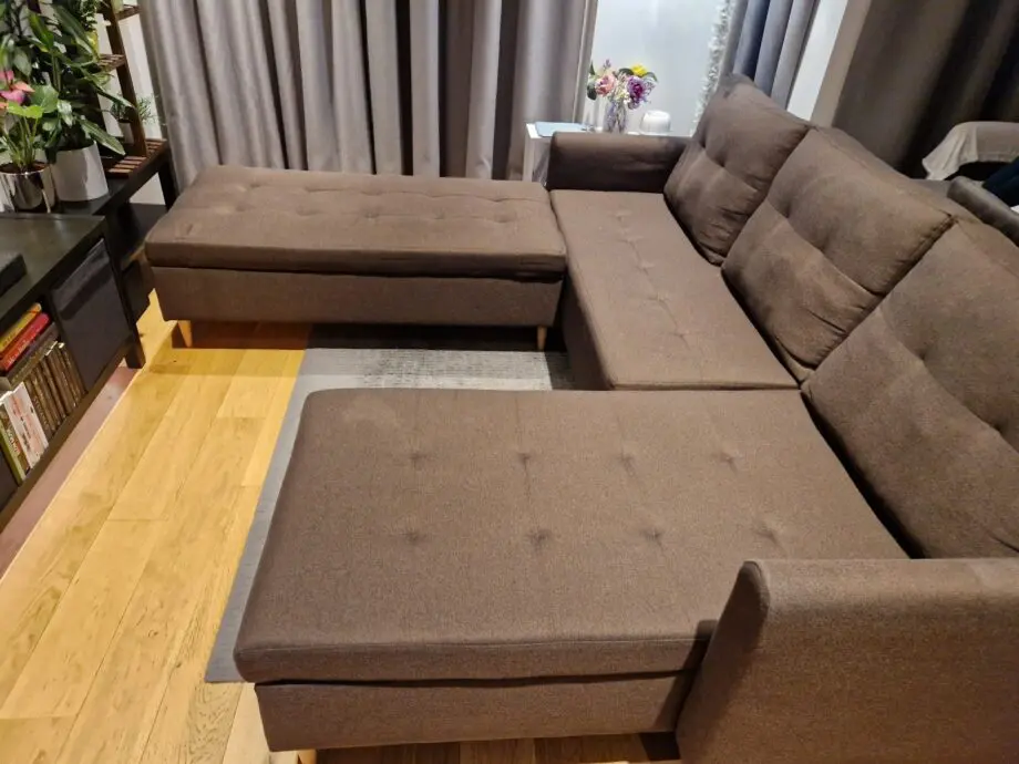 Brown sofa