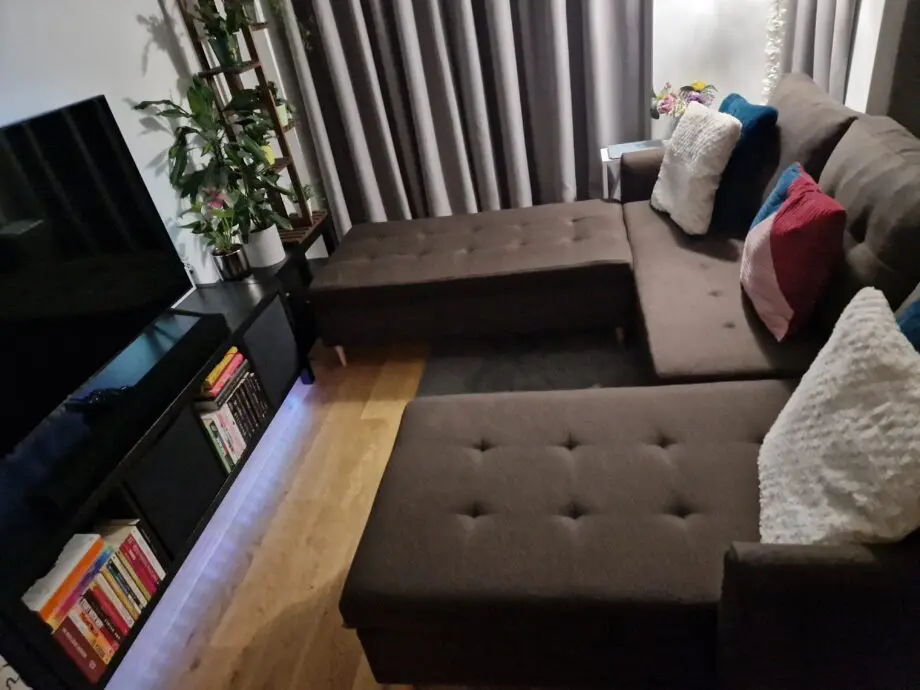 Brown sofa