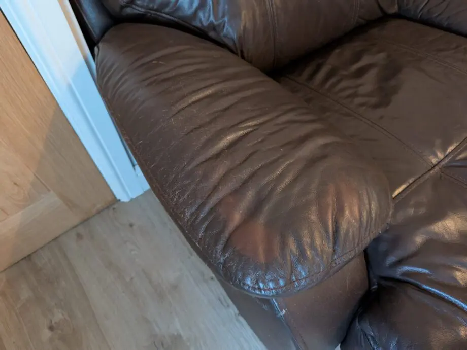 Brown Leather Corner Recliner Sofa