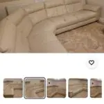 Family leather sofa