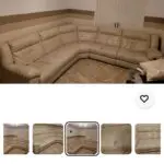 Family leather sofa