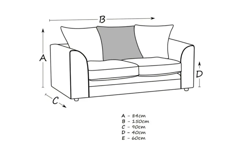 Arabella 2 Seater Upholstered Sofa