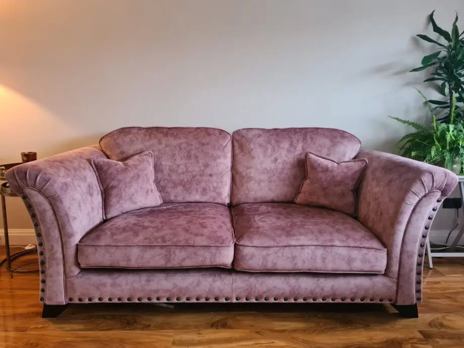 Olga 3 Seater (Jive Rose) - Cousins Furniture