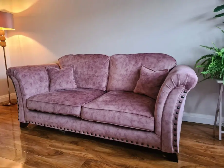 Olga 3 Seater (Jive Rose) - Cousins Furniture