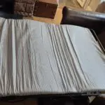 Laura Ashley brown leather sofa