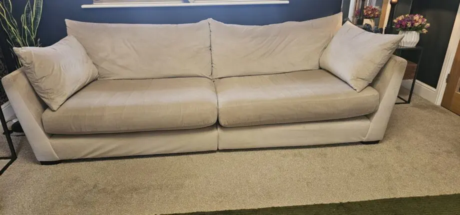 X large Sofology Cream Velvet sofa