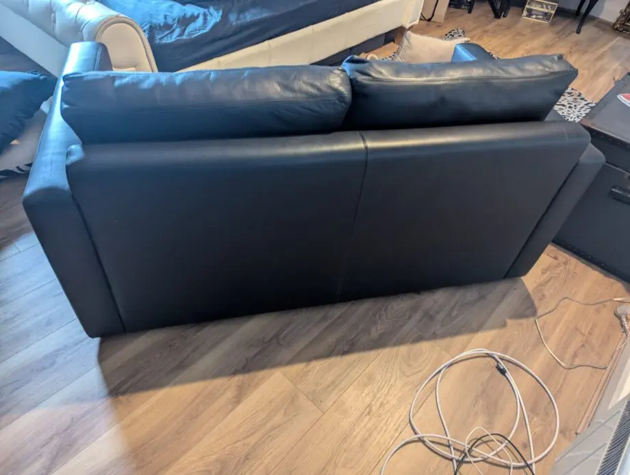 Black, 2 Seater Sofa in Good Condition