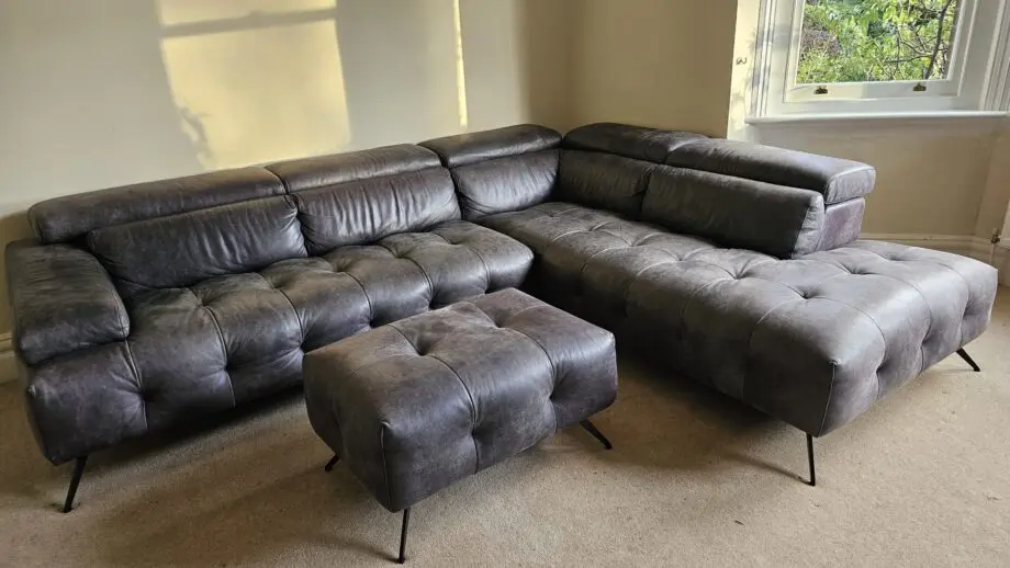 Barker & Stonehouse - San Marco Italian leather corner sofacorner
